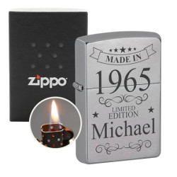 Zippo Feuerzeug mit Gravur - personalisiertes Zippo mit Gravur - Männer Geschenke Weihnachten - Geburtstagsgeschenk für Männe