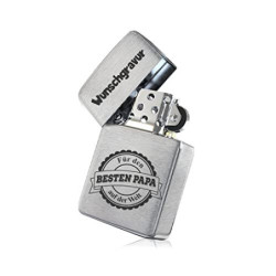 Zippo Feuerzeug mit Gravur - Zippo mit Gravur - Männer Geschenke Weihnachten - Papa Geschenk Weihnachten - Vater Geschenke We
