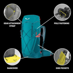 SALEWA Damen ALP TRAINER 30+3 WS, BLACK, UNI
