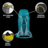 SALEWA Damen ALP TRAINER 30+3 WS, BLACK, UNI