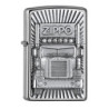 ZIPPO –– Zippo Trucker-Motiv – Street Chrome™ – Emblem Attached –Sturmfeuerzeug, nachfüllbar, in hochwertiger Geschenkbox