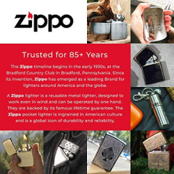 Zippo 2005049 PL Dark Side Sword Feuerzeug, Messing, Edelstahloptik, 1 x 3,5 x 5,5 cm