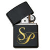 Feuerzeug Zippo mit Gravur, schwarz | Sturmfeuerzeug mit Initialen & Namen | Zippo personalisiert, Feuerzeug mit Gravur Zippo