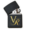 Feuerzeug Zippo mit Gravur, schwarz | Sturmfeuerzeug mit Initialen & Namen | Zippo personalisiert, Feuerzeug mit Gravur Zippo