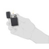 Zippo Feuerzeug PL 1618 Slim Black Matte Benzinfeuerzeug, Messing