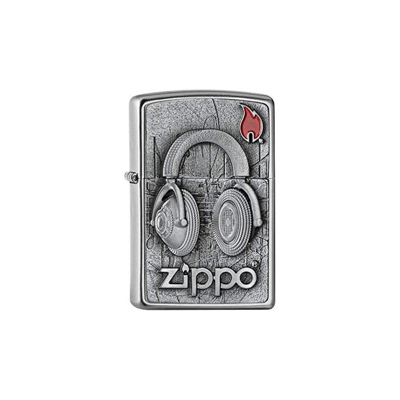 Zippo,2005718,Feuerzeug, AA8Messing, Chrom,5.5 x 3.5x 1 cm