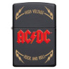 ZIPPO – Sturmfeuerzeug, AC/DC® High Voltage Rock and Roll, Laser Engraved/Color Image, Black Matte, nachfüllbar, in hochwerti