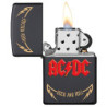 ZIPPO – Sturmfeuerzeug, AC/DC® High Voltage Rock and Roll, Laser Engraved/Color Image, Black Matte, nachfüllbar, in hochwerti