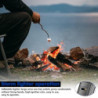 SPORWAY 2 Pcs Feuerzeug mit Gas Befüllt: Winddicht Gas Nachfüllbar Sturmfeuerzeug mit Jetflame, Winddicht Outdoor Torch Light