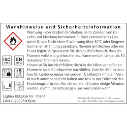 Jetflame Feuerzeug Feuerzeuge mit Farbiger Spiegelfolie nachfüllbar 4er Pack