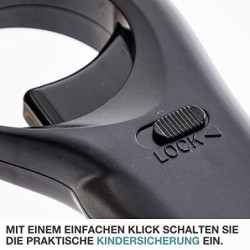 TOM 4 x Stabfeuerzeug mit Turbo Flame – 29 cm lang – Stab flexibel – Sturmfeuerzeug – Feuerzeug Jetflame – 4 Stück im Set sch