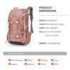 MOUNTAINTOP 28L Wanderrucksack Damen Outdoor Reiserucksack Backpacker Trekking Rucksäcke mit Regenhülle  Rosa 
