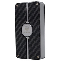 GERMANUS Feuerzeug Jetflame Carbon und Vollmetall, für Kerzen und Outdoor