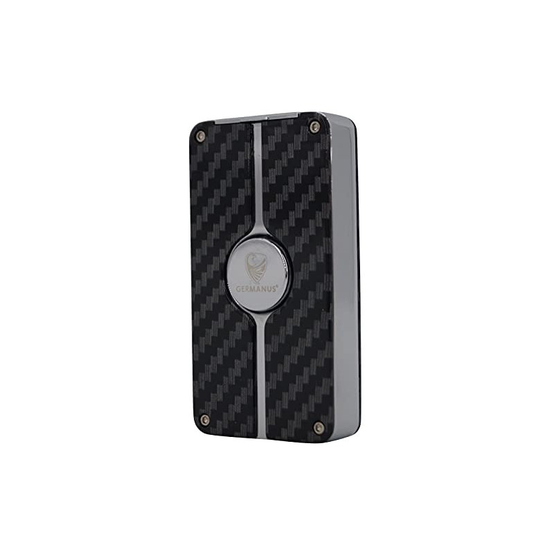 GERMANUS Feuerzeug Jetflame Carbon und Vollmetall, für Kerzen und Outdoor