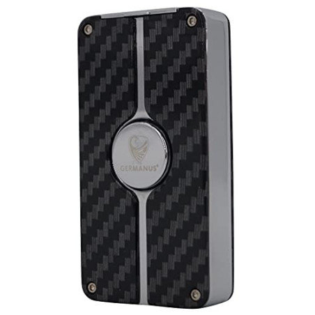 GERMANUS Feuerzeug Jetflame Carbon und Vollmetall, für Kerzen und Outdoor