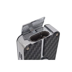 GERMANUS Feuerzeug Jetflame Carbon und Vollmetall, für Kerzen und Outdoor