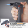 UNILITE Feuerzeug MIT Gas - Sturmfeuerzeug Gas Brenner mit Jet Flamme – nachfüllbar – 4 Stück im Set – Jetflame – Nachfüller 