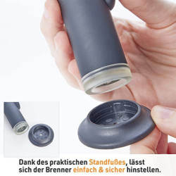 UNILITE Feuerzeug MIT Gas - Sturmfeuerzeug Gas Brenner mit Jet Flamme – nachfüllbar – 4 Stück im Set – Jetflame – Nachfüller 