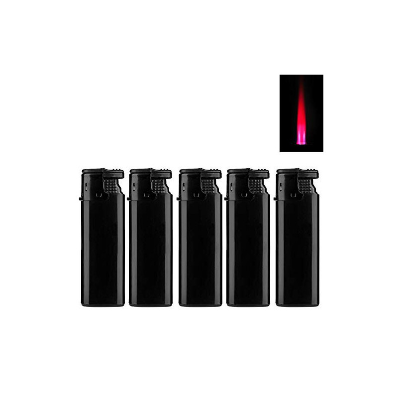 Turbo Sturmfeuerzeug Black ZS 1-10, ROTE Flamme Gas Jet Flame Lighter 5X Schwarz 5 Feuerzeuge Turbo Sturmfeuerzeug Black ZS 1-10, ROTE Flamme Gas Jet Flame Lighter 5X Schwarz 5 Feuerzeuge