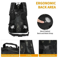 ENJOHOS 30L Militär Rucksack - Taktischer Reiserucksack mit 30L Volumen und Survival Daypack-Funktion für Trekking, Klettern,