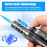LcFun 2 Stück Sturmfeuerzeug, Feuerzeug Gas Nachfüller, Einzelne Feuerzeug Jetflame, Geschenke für Männer - Butane Nicht INBE