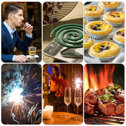 2 Stück Sturmfeuerzeug Jetflamme, Sturmfeuerzeug Gas Nachfüllbar, Feuerzeug Sturmfeuerzeug Winddicht Jet Feuerzeug Gasfeuerze