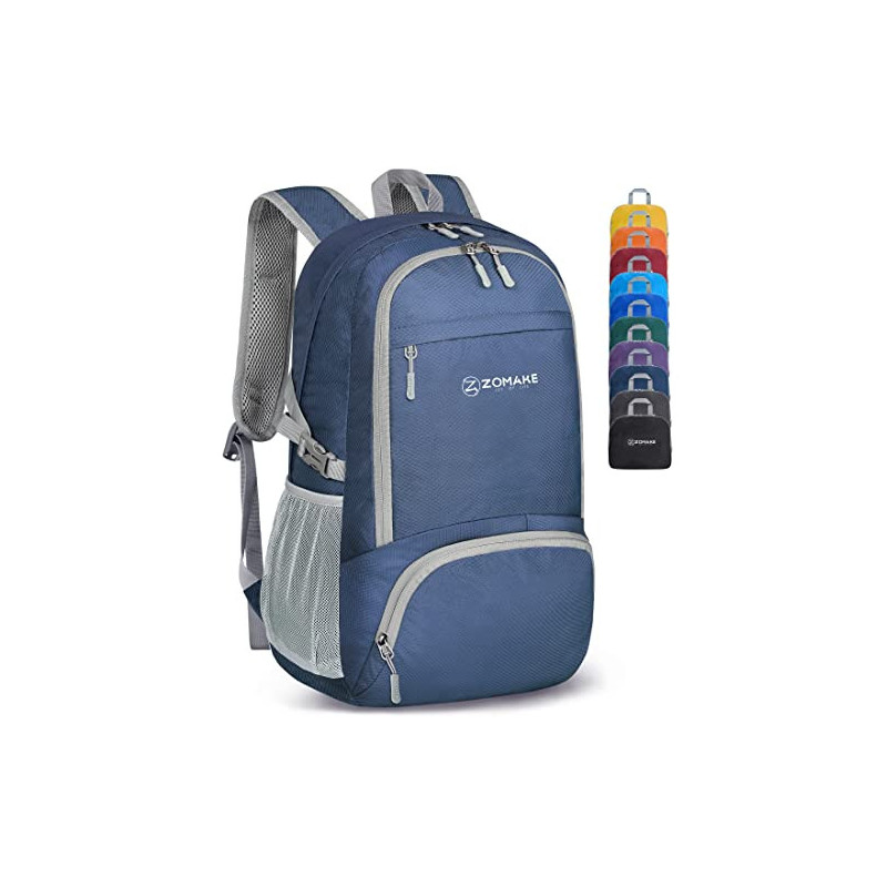ZOMAKE Leicht Faltbarer Rucksack - Packbare Backpacks 30L,Kleiner Faltbar Rucksäcke Wanderrucksack Wasserdicht für Damen Herr ZOMAKE Leicht Faltbarer Rucksack - Packbare Backpacks 30L,Kleiner Faltbar Rucksäcke Wanderrucksack Wasserdicht für Damen Herr