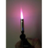 Sturmfeuerzeug Turbo Jetflame Gas Feuerzeug Color Flames, 5 Stück + 1x  Konsumany® Stab- Sturmfeuerzeug 12,5 cm Lang 