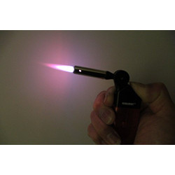 Sturmfeuerzeug Turbo Jetflame Gas Feuerzeug Color Flames, 5 Stück + 1x  Konsumany® Stab- Sturmfeuerzeug 12,5 cm Lang 