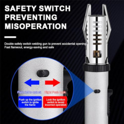 Changtai Stab Feuerzeug Jetflamme, Gas Sturmfeuerzeug Nachfüllbar Windproof Lighter Flamme Einstellbar Lang Feuerzeuge für Ke