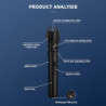 Changtai Stab Feuerzeug Jetflamme, Gas Sturmfeuerzeug Nachfüllbar Windproof Lighter Flamme Einstellbar Lang Feuerzeuge für Ke