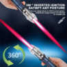 Changtai Stab Feuerzeug Jetflamme, Gas Sturmfeuerzeug Nachfüllbar Windproof Lighter Flamme Einstellbar Lang Feuerzeuge für Ke