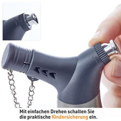 UNILITE Sturmfeuerzeug – Gas-Brenner mit Jetflame – 2 Stück im Set – Elekt-ronisches Gasfeuerzeug befüllt & nachfüllbar – Ele