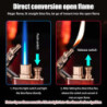 Magic Double Jet Flame Feuerzeug, 2 Stück Crocodile Lighter Sturmfeuerzeug Coole Feuerzeuge Windproof Dual Arc Lighter Refill