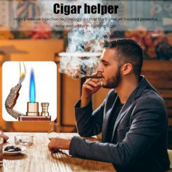 Magic Double Jet Flame Feuerzeug, 2 Stück Crocodile Lighter Sturmfeuerzeug Coole Feuerzeuge Windproof Dual Arc Lighter Refill