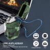 LcFun Lichtbogen USB Feuerzeug Elektrisch, Wasserdicht Winddicht Wiederaufladbar, Plasma Feuerzeug Lighter mit Notfall-Pfeife