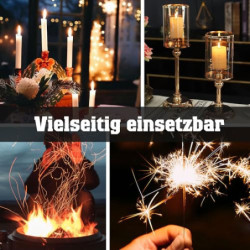 LcFun Stabfeuerzeug, Lichtbogen Feuerzeug Elektrisch, Elektrisches Feuerzeug Lang Winddicht USB Feuerzeug für Küche Camping F