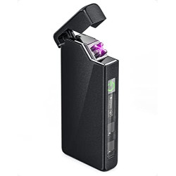 VVAY Elektro Lichtbogen Feuerzeug USB C Aufladbar, Sturmfeuerzeug Elektrisch  ohne Ladekabel 