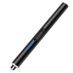 LcFun Stabfeuerzeug Lichtbogen Feuerzeug Elektrisch, Lang Elektrisches Feuerzeug USB Aufladbar, Winddichte Plasma Feuerzeug, 