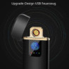 ASANMU USB Feuerzeug, Elektronische Feuerzeug Lichtbogen Feuerzeug USB Aufladbar Touchscreen Elektro Feuerzeug mit Batteriean