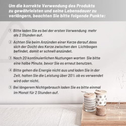 VEHHE Stabfeuerzeug, Aufhängbares USB Wiederaufladbares Feuerzeug, Feuerzeug Elektrisches mit LED-Anzeige und Sicherheitssper