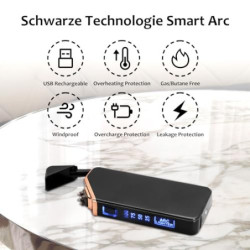 DIFCUL Feuerzeug Elektrisch,USB feuerzeug,elektrisches feuerzeug,feuerzeug sturmfeuerzeug,Lichtbogen Feuerzeug Elektrisches,f