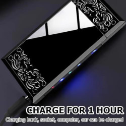 Elektrisch Feuerzeuge USB Wiederaufladbar, 75 * 35mm Elektronisches Feuerzeug Fingerabdruckzündung Flammenloses Dual Lichtbog