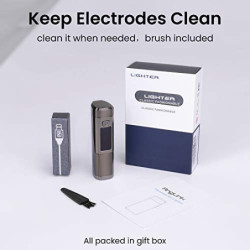 AngLink Lichtbogen Feuerzeug, Elektro-Feuerzeug USB Elektronisches Feuerzeug Aufladbar Winddichtes Flammenlose, Touchscreen P