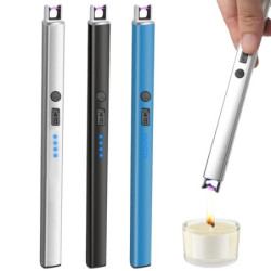 Lichtbogen Stabfeuerzeug USB Aufladbar Elektrisches Feuerzeug Lang Sicherheitsschloss Tragbare Winddichte Flammenlose für Yan