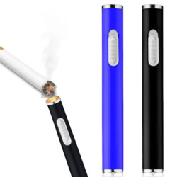 2 PCS Feuerzeug USB, 8.6cm Klein Elektrisches Feuerzeug, Wiederaufladbar Elektrofeuerzeuge Stabfeuerzeug, Flammenlos Elektris