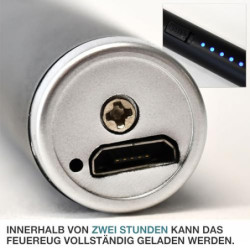 TOM Lichtbogen Stabfeuerzeug – 25,5 cm lang – Stab flexibel – langes elektrisches Feuerzeug – USB aufladbar – Electric Lichte