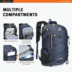SKYSPER ISHELL 30 Faltbarer Rucksack 30L Ultra-leicht Tagesrucksack Verstaubar Daypack Wasserfest Wanderrucksack Reiserucksac