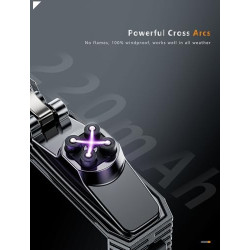 VVAY Elektrische Lichtbogen Feuerzeug USB C Aufladbar, Sturmfeuerzeug Elektrisch