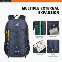 SKYSPER ISHELL 30 Faltbarer Rucksack 30L Ultra-leicht Tagesrucksack Verstaubar Daypack Wasserfest Wanderrucksack Reiserucksac